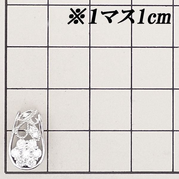 エステール ダイヤモンド ペンダントトップ Pt900 ESTELLE 花 フラワー