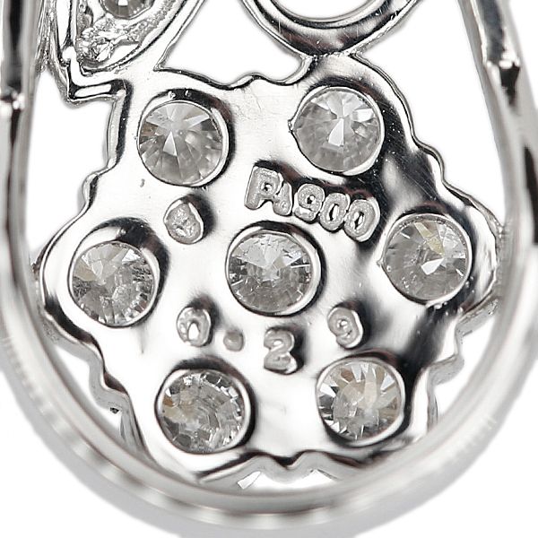 エステール ダイヤモンド ペンダントトップ Pt900 ESTELLE 花 フラワー