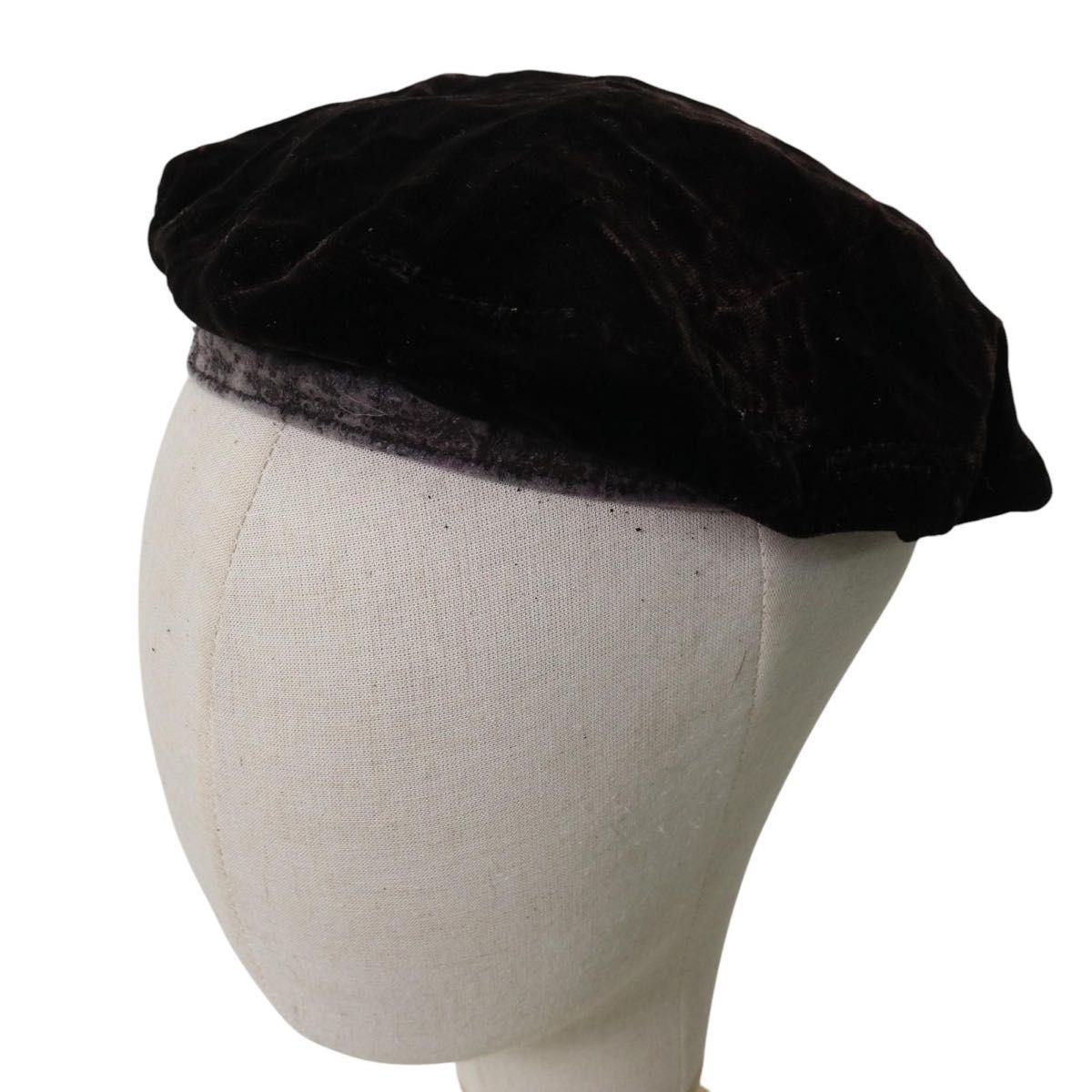 希少】PRADA プラダ ベルベット ベレー帽 ハット 秋 冬 M ユニセックス