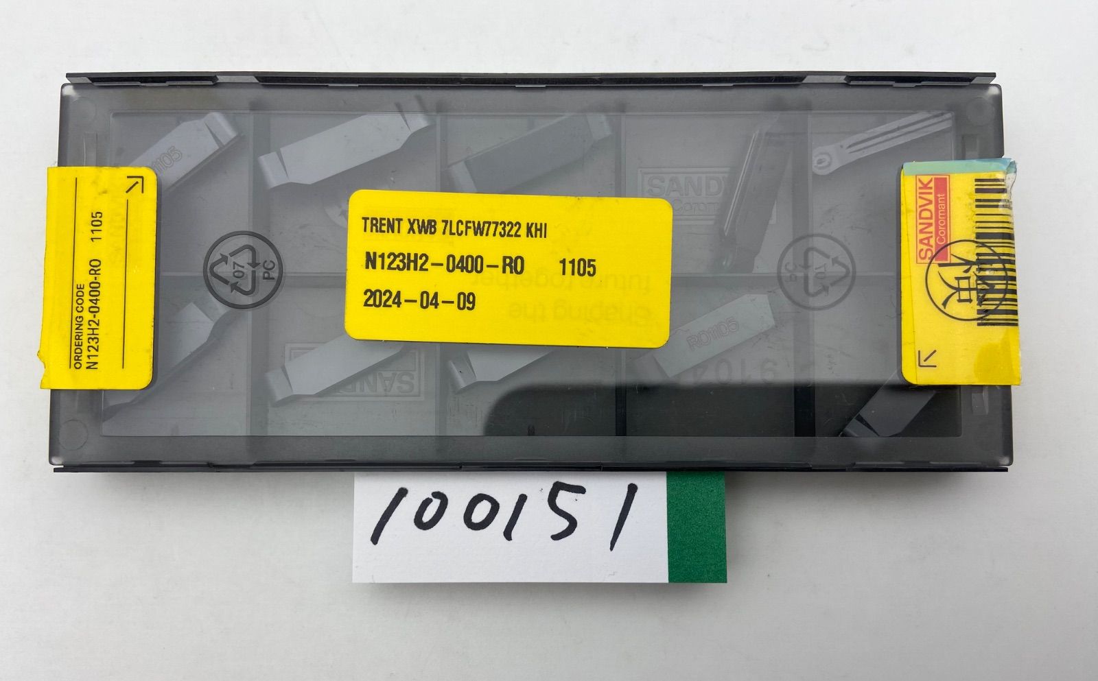  サンドビックSANDVIK N 123 H 2-0400-RO 1105 2箱セット チップ 切削 切断 穴あけ
