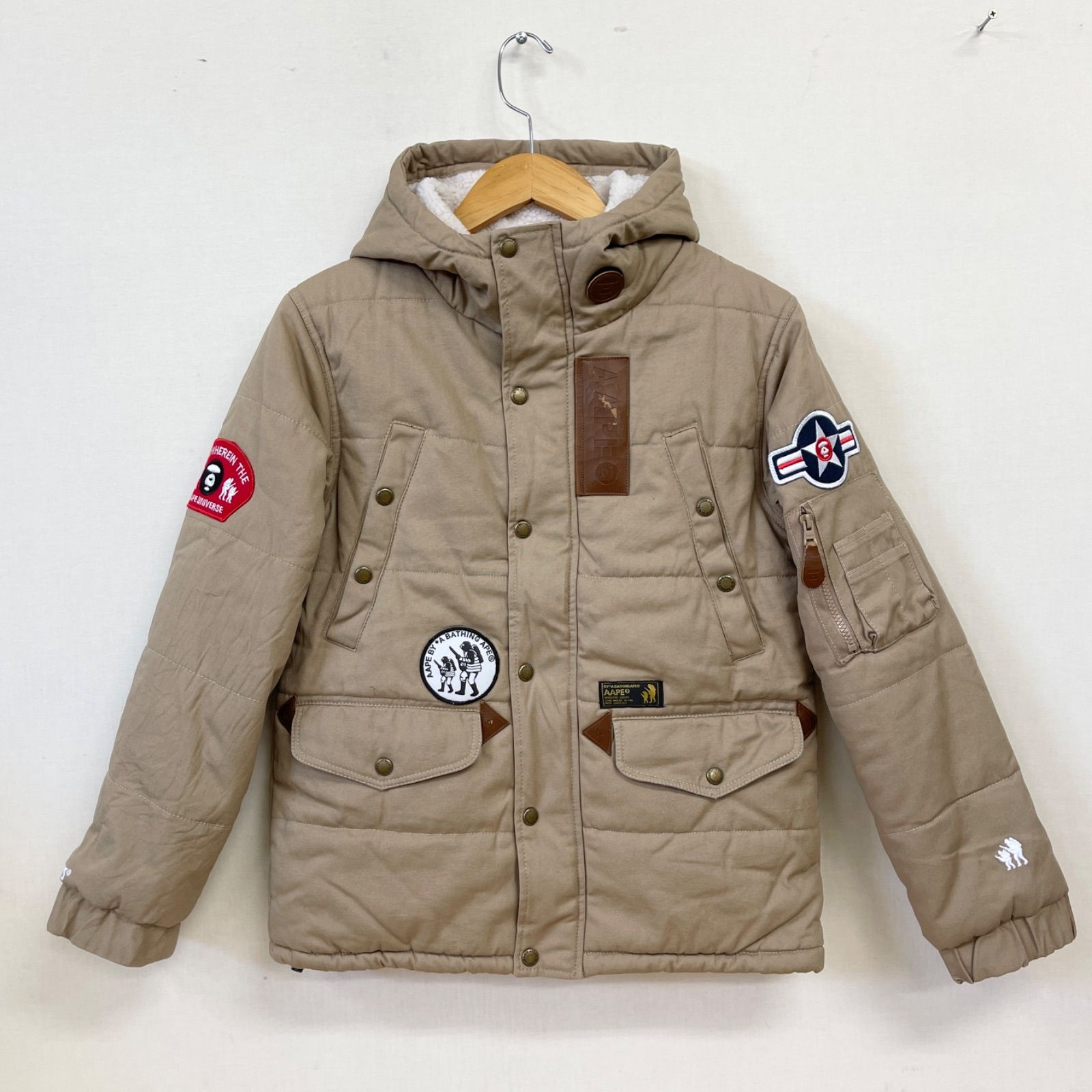 A Bathing Ape ダウンジャケット Mサイズ ベージュ・ブラウン A 