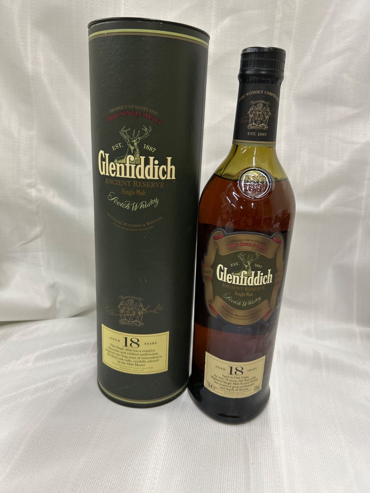 【未開栓】Glenfiddich 18年 エンシェントリザーブ 終売品 928未開栓 Glenfiddich（グレンフィディック）18年 エンシェント