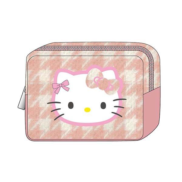 サンリオ ハローキティ 千鳥格子シリーズ マルチポーチ ピンク 平成