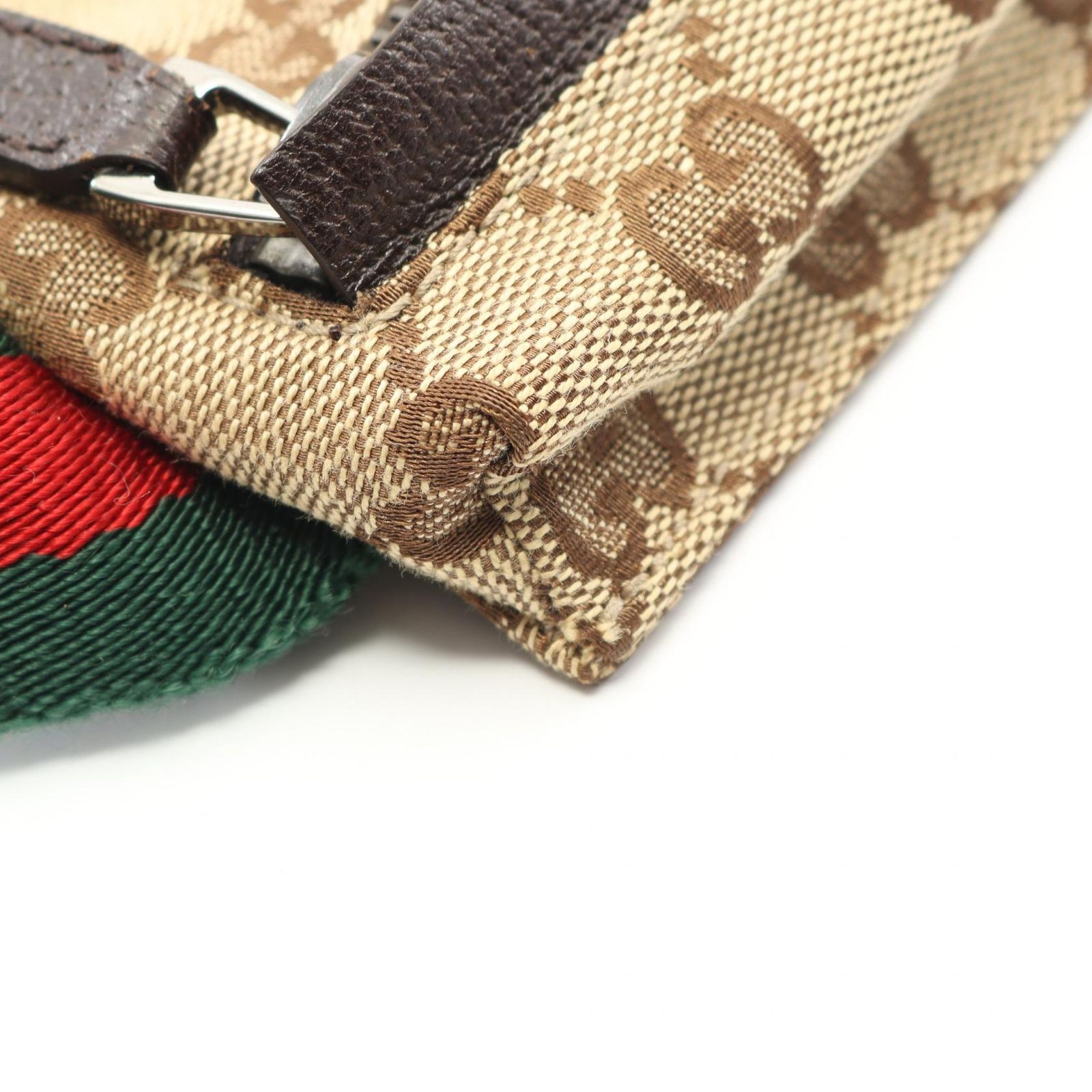 GUCCI グッチ GGキャンバス シェリーライン ウエストバッグ ボディ