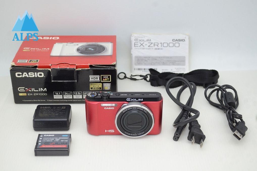 CASIO カシオ EXILIM EX ZR 1000 コンパクトデジタルカメラ レッド 元 251126 q