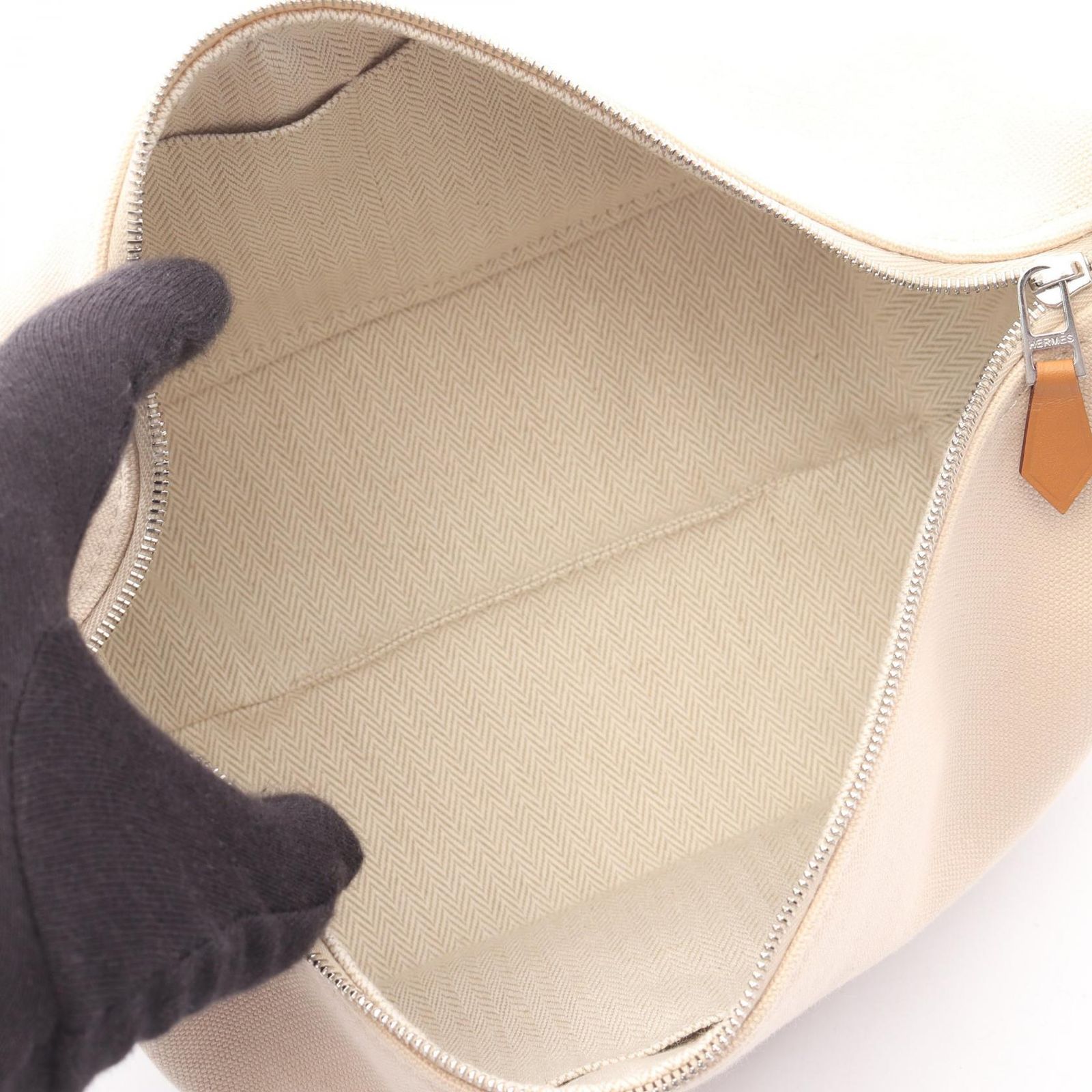 HERMES エルメス ブリッドアブラックPM ナチュラル ハンドバッグ