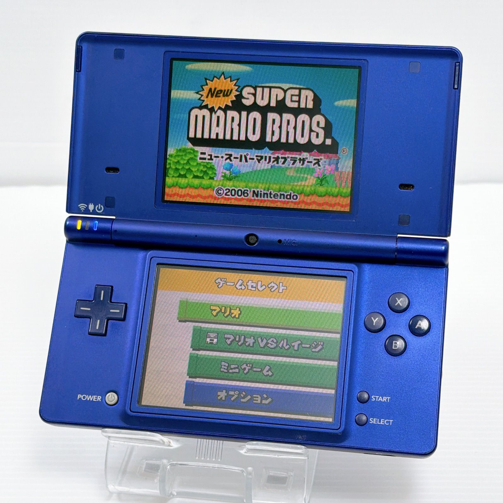 ニンテンドー DSi メタリックブルー 外装 画面 美品 遊べるセット 動作