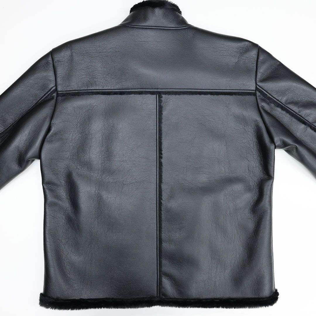 サンタフェ SANTAFE フェイク レザー ジップ ブルゾン 52 3Lサイズ 225