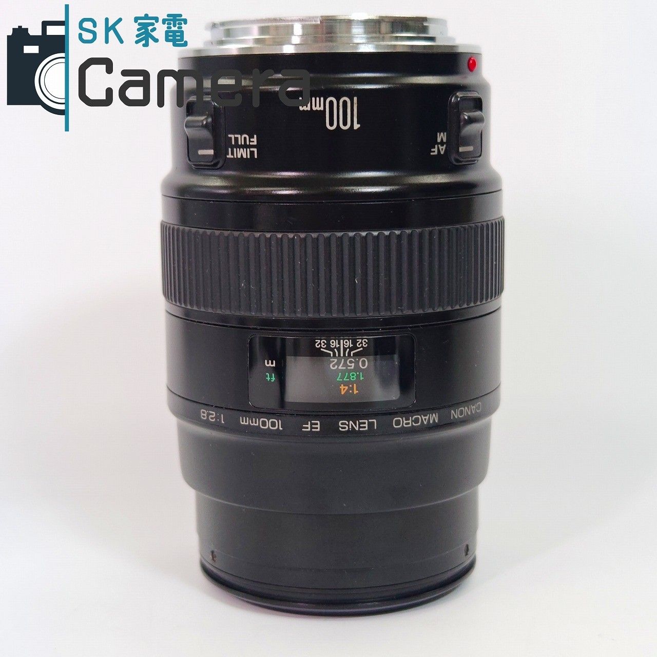 中古】 Canon MACRO EF 100mm F2.8 キャノン キャップ フィルター 付
