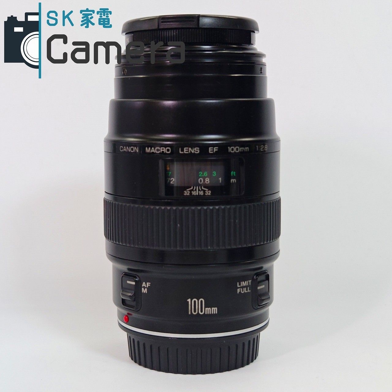 中古】 Canon MACRO EF 100mm F2.8 キャノン キャップ フィルター 付