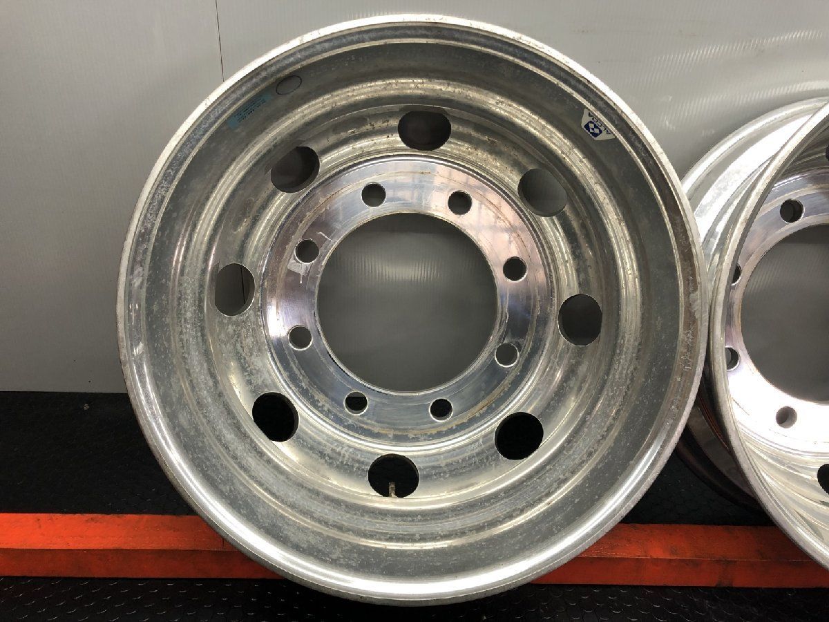  アルミホイール ALCOA アルコア トラックホイール 19 5インチ 2本 6 147 iso方式 平面座 4軸低床 SHZ 009 その他 タイヤ ホイール