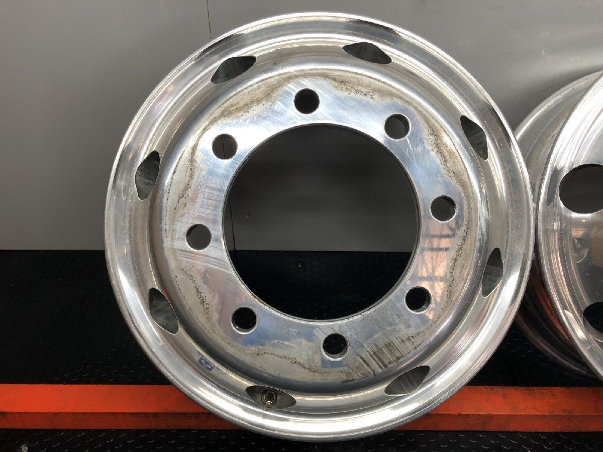 アルミホイール ALCOA アルコア トラックホイール 19 5インチ 2本 6 147 iso方式 平面座 4軸低床 SHZ 011