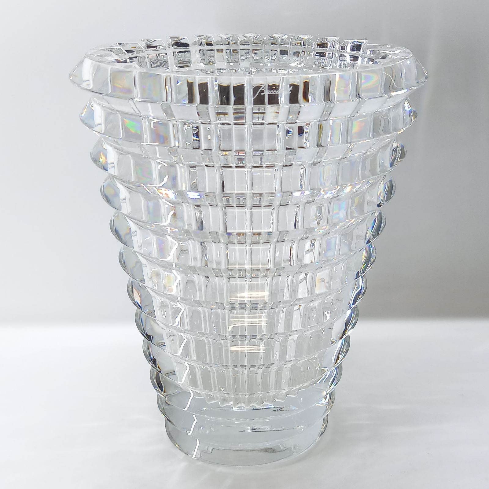 5886 Baccarat フラワーベース クリスタル フラワースタンド 花瓶 バカラ アイ ベース M フラワーベース 花瓶 クリスタル Baccarat