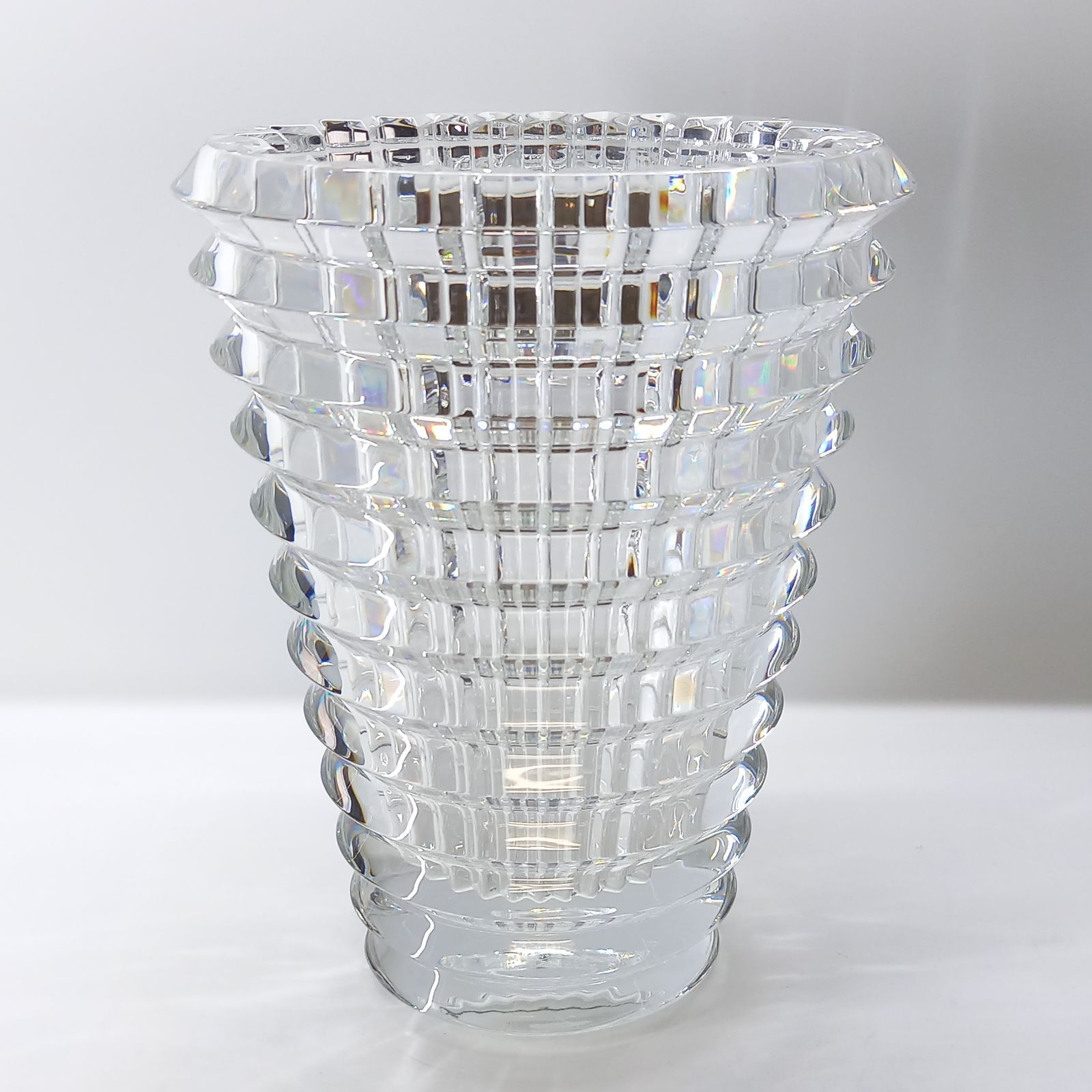 5886 Baccarat フラワーベース クリスタル フラワースタンド 花瓶 バカラ アイ ベース M フラワーベース 花瓶 クリスタル Baccarat