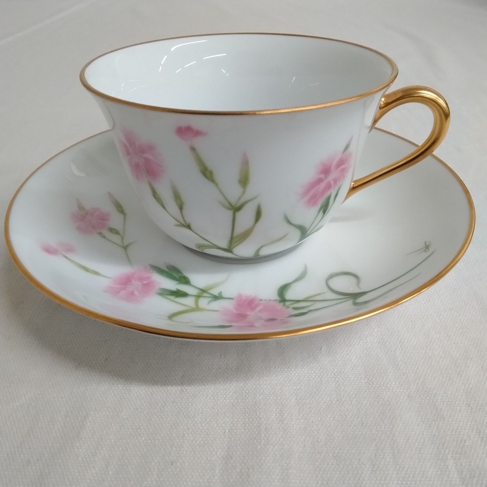 大倉陶園&フランクリンポーセリン限定コラボ カップ&ソーサー 日本花の