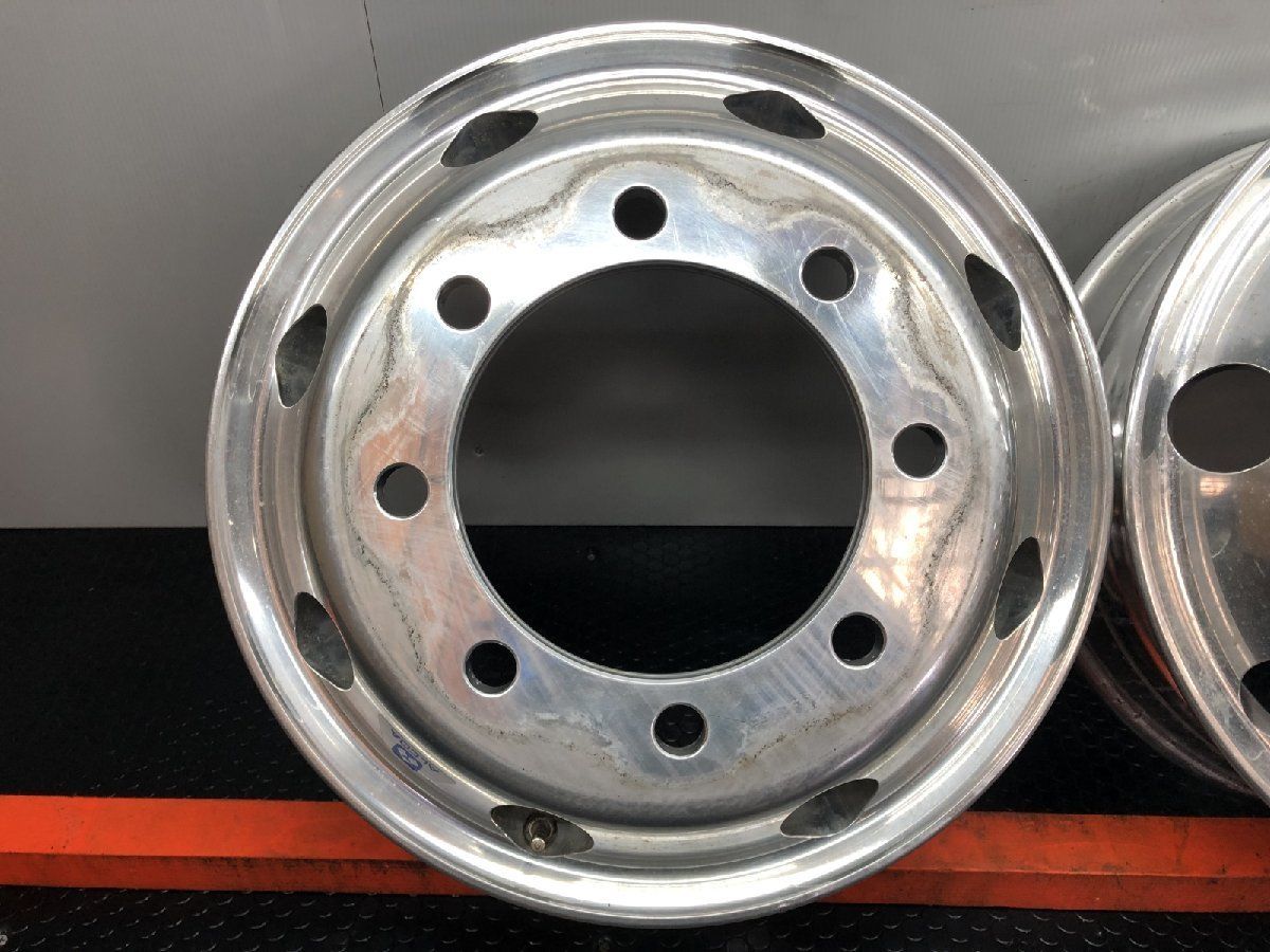 アルミホイール ALCOA アルコア トラックホイール 19 5インチ 2本 6 147 iso方式 平面座 4軸低床 SHZ 012