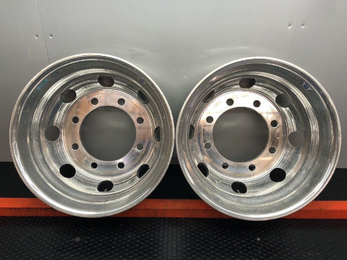  アルミホイール ALCOA アルコア トラックホイール 19 5インチ 2本 6 147 iso方式 平面座 4軸低床 SHZ 012 その他 タイヤ ホイール