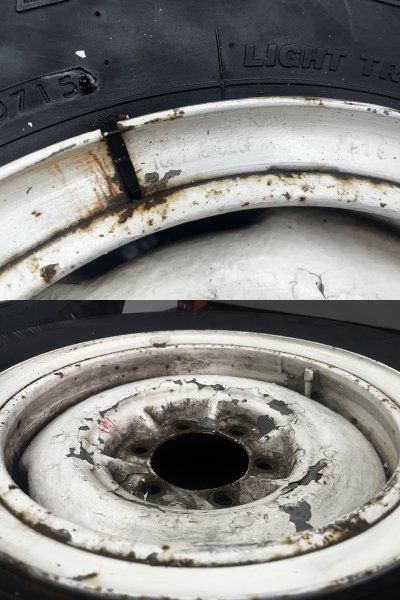  旧車 BS DURAVIS R 205 7 00 15 LT 8 PR 夏タイヤ トヨタ ランクル40 ホイール 15インチ 5 バリ溝 リング式 STT 039 1 15インチ タイヤ ホイールセット