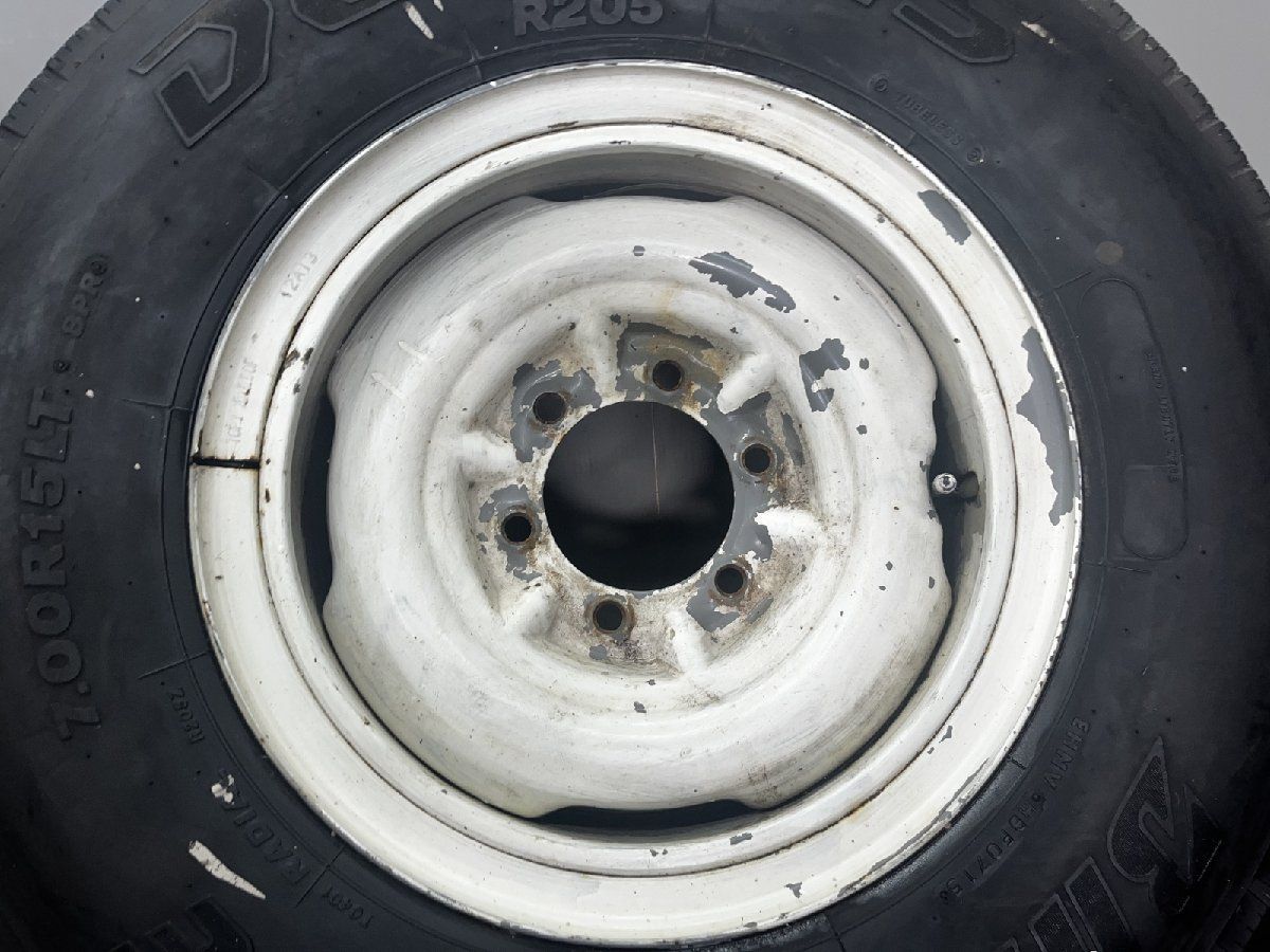 旧車 BS DURAVIS R 205 7 00 15 LT 8 PR 夏タイヤ トヨタ ランクル40 ホイール 15インチ 5 バリ溝 リング式 STT 039 1