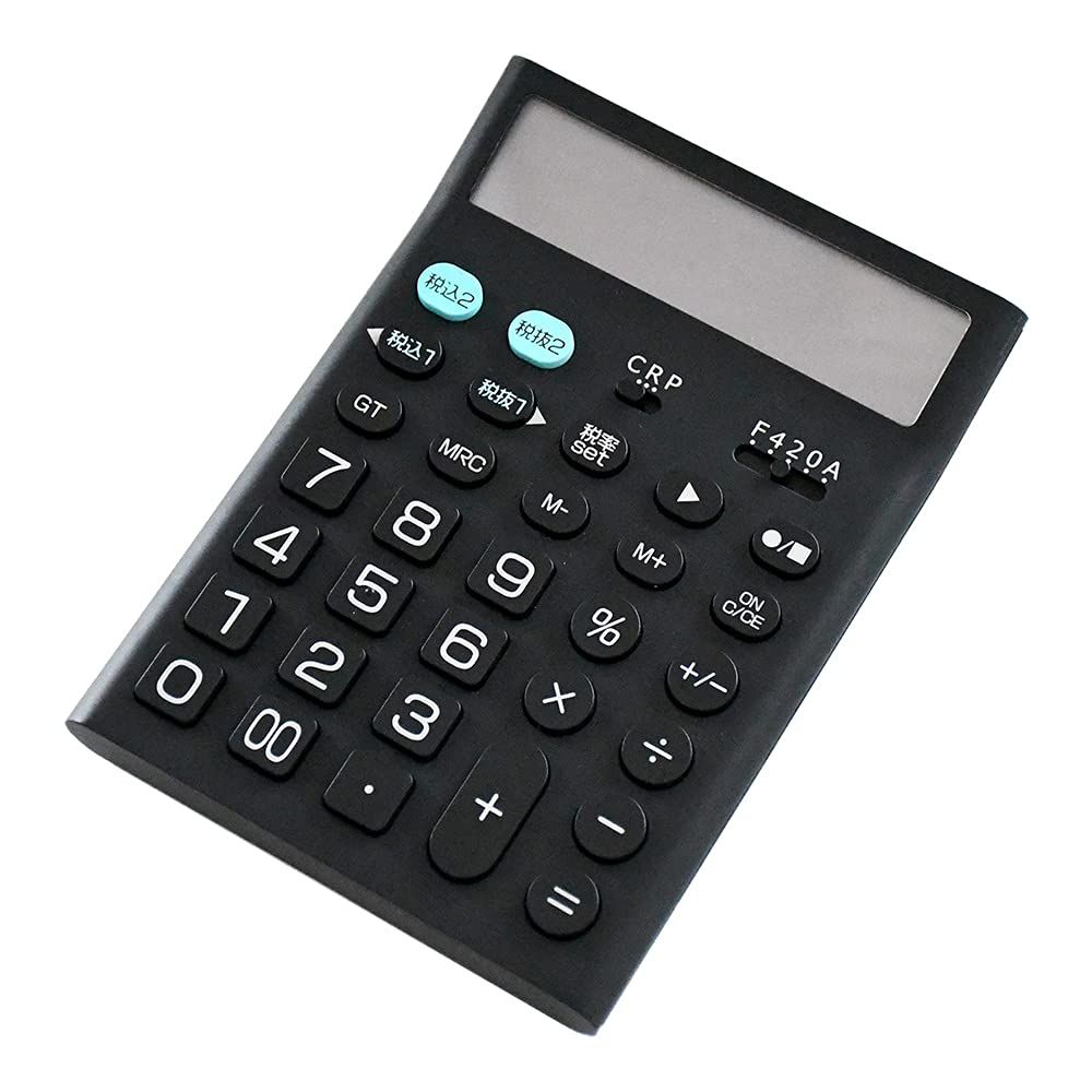 BESET 電卓型ボイスレコーダー 議事録作成 商談 音声録音 ICレコーダー ブラック VR-C 003 BK 通常タイプ 電卓型