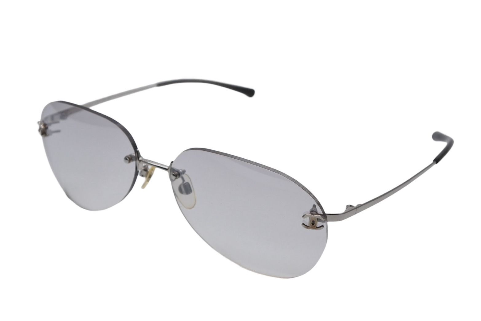 極美品 CHANEL シャネル リムレス サングラス アイウェア 2051 c.124