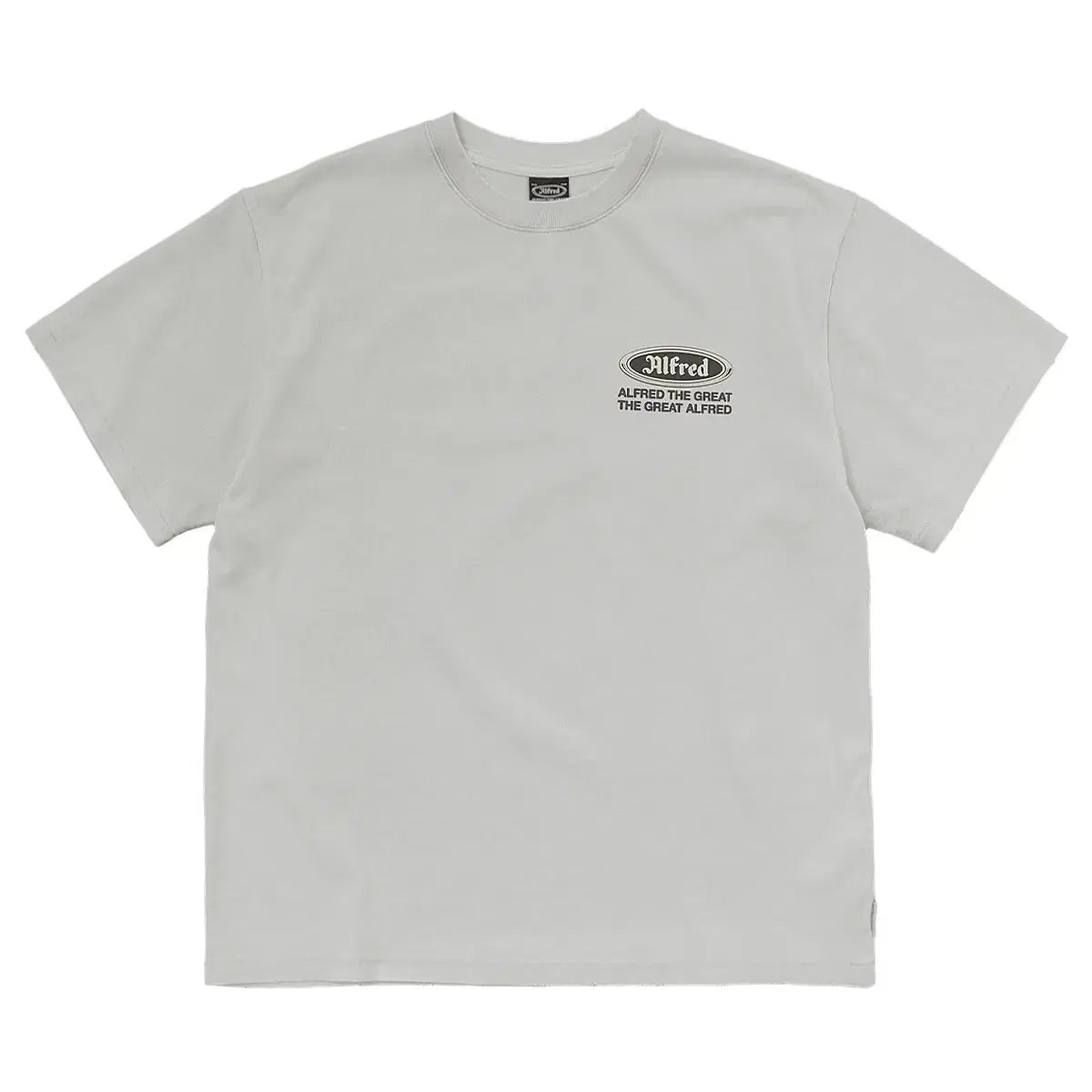 HERITAGE FLOSS 半袖 | Alexヴィンテージ加工ロゴパッチショート半袖スウェット スウェットシャツ（スウェット） M HERITAGE FLOSS 半袖スウェットシャツ グレー