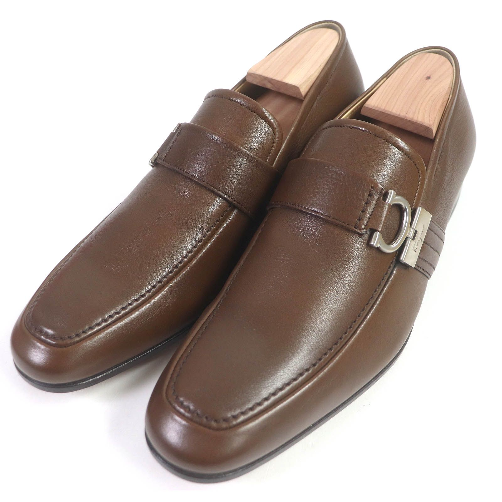 未使用品□Salvatore Ferragamo サルヴァトーレフェラガモ PISA レザー 