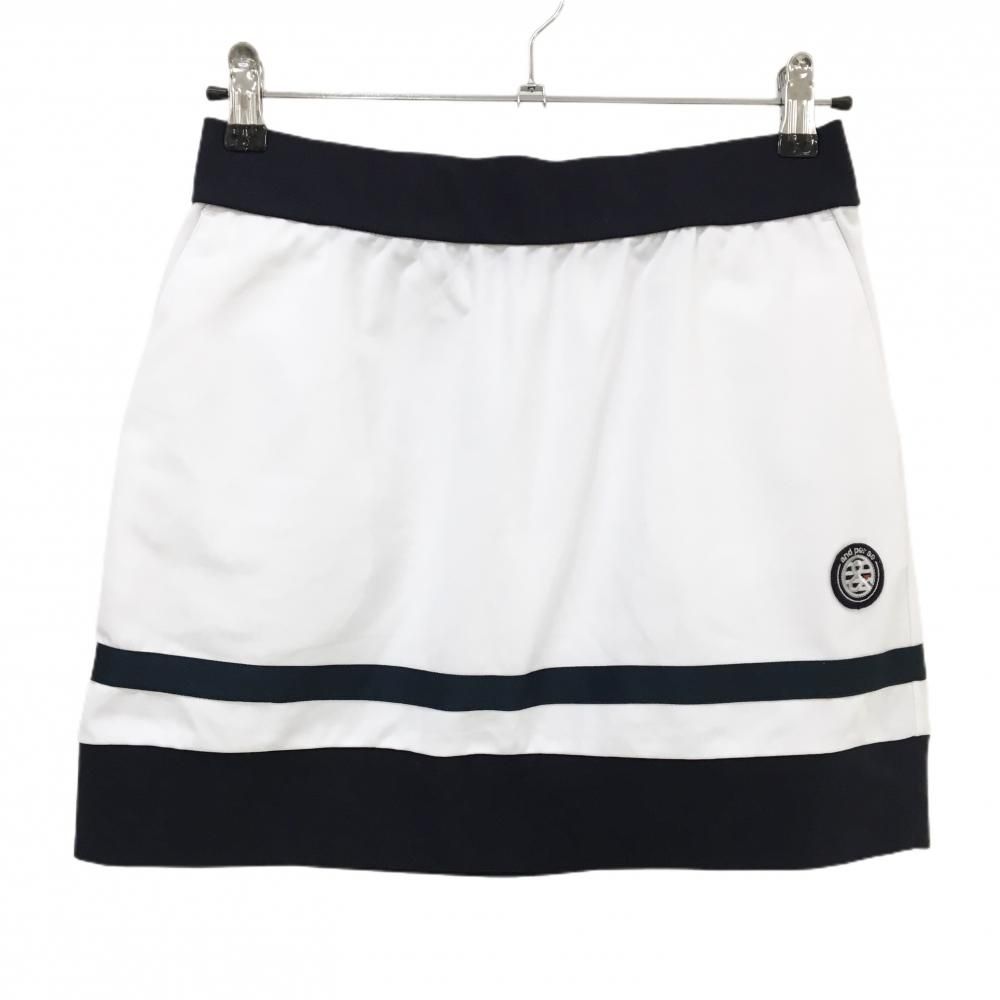 アンパスィ スカート 白 ネイビー ストレッチ バイ レディース L ゴルフウェア and per se