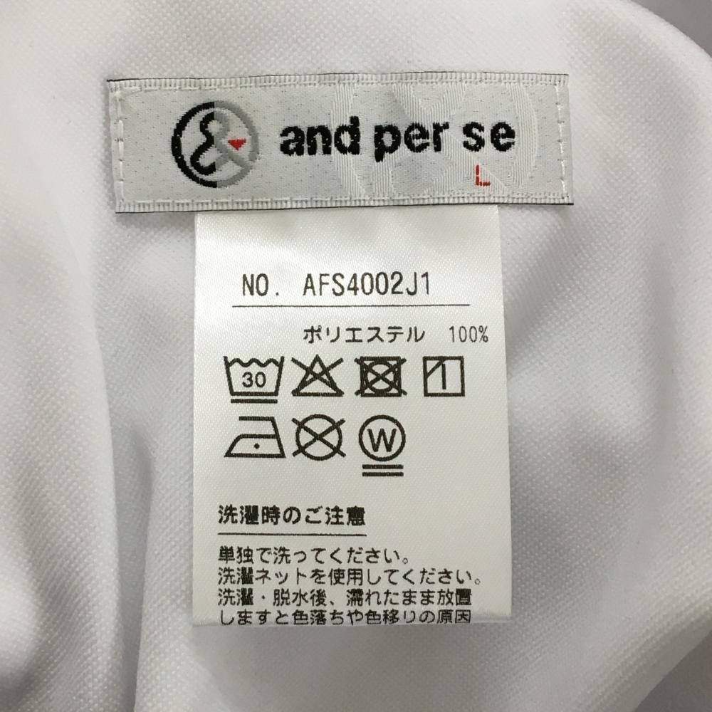 新品 未使用 and per se アンパスィ スカート ストレッチ LL 白 and per se（アンパスィ） ストレッチスカート レディース ゴルフ