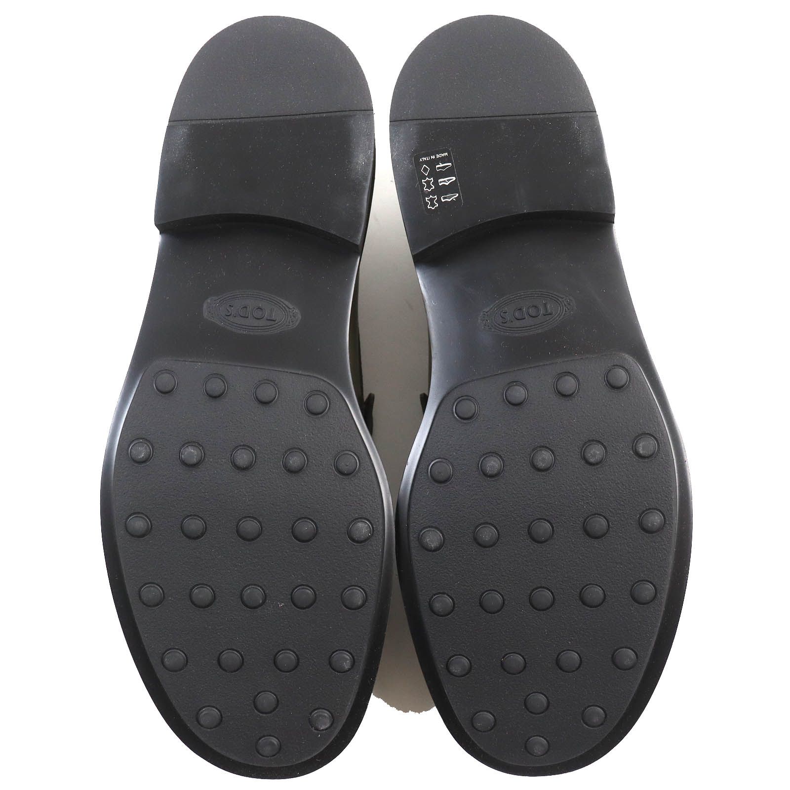 未使用品△TOD'S トッズ MOCASSINO EXTRALIGHT 92C レザー ロゴ型押し