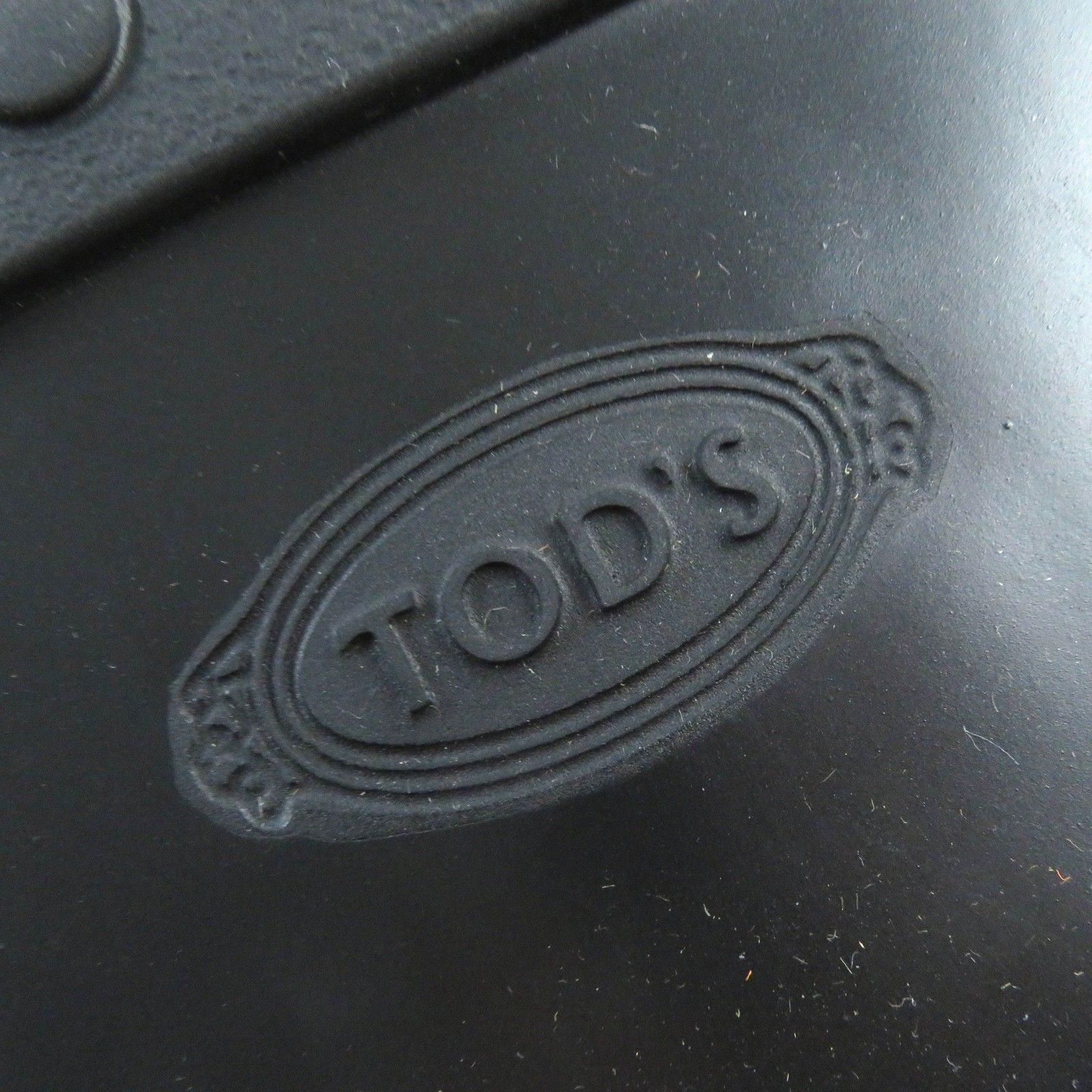 未使用品△TOD'S トッズ MOCASSINO EXTRALIGHT 92C レザー ロゴ型押し