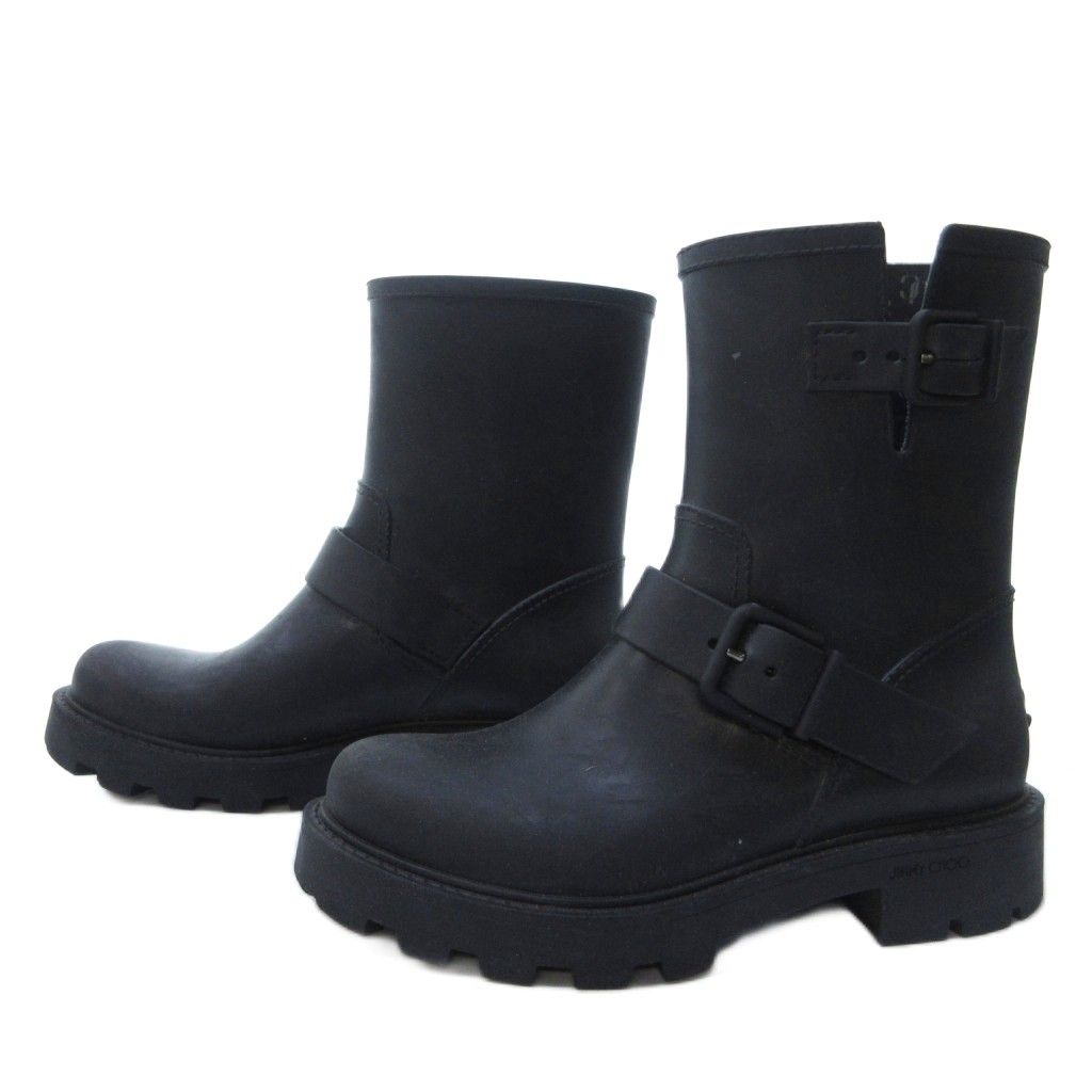 ジミーチュウ JIMMY CHOO ショートレインブーツ レインシューズ