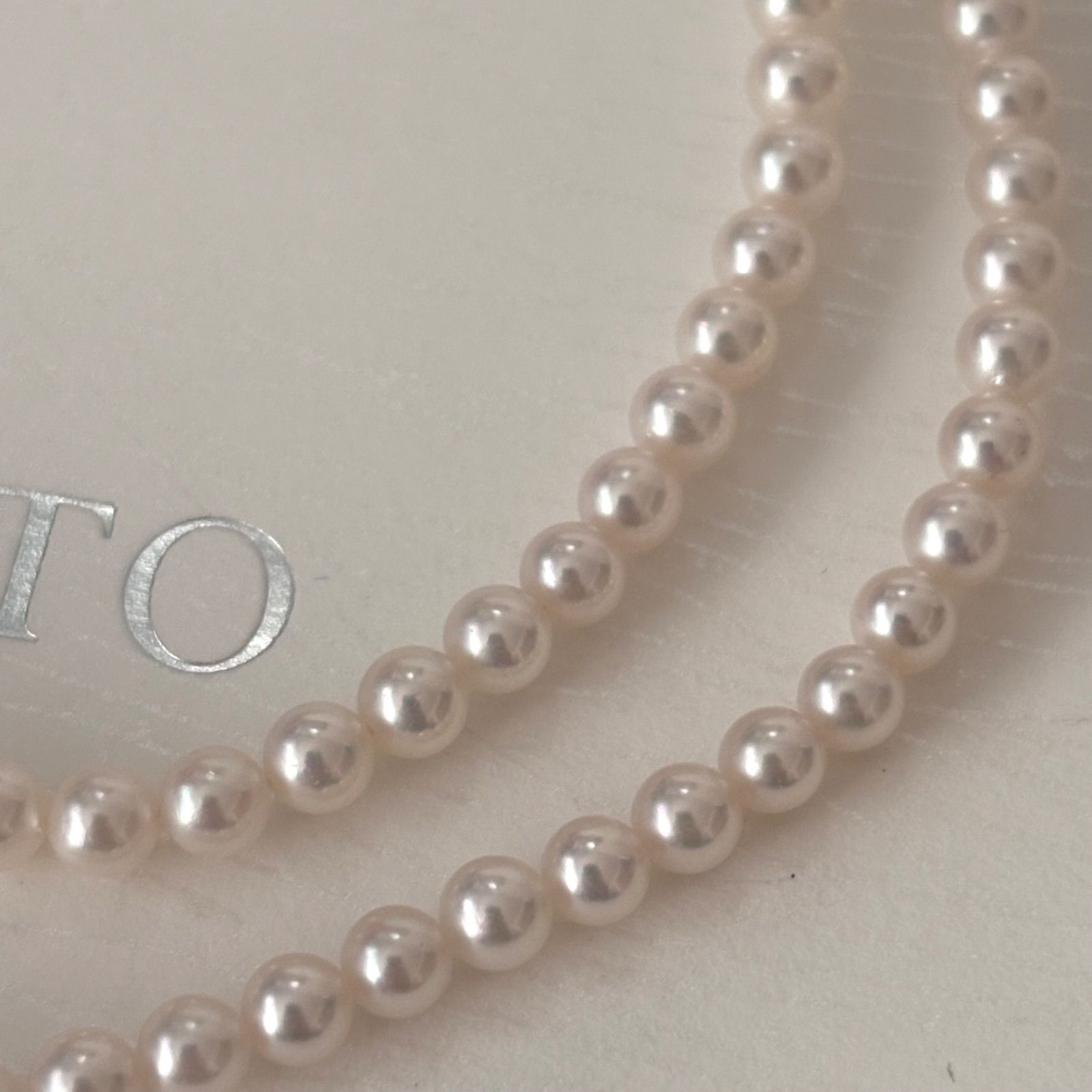 ネックレス MIKIMOTO 168ミキモトシルバー 約3.5-3.9mm ベビーパール 
