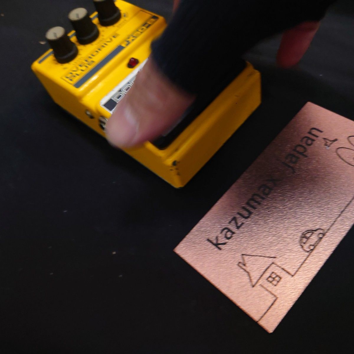 DOD FX50-B Overdrive Plus 動作品 オーバードライブ 本体のみ ギターエフェクター DOD名機 イエロー（k-470）