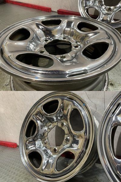  ダイハツ 初代 ロッキー メッキホイール 15インチ 4本 7 15 ジムニー流用可 MHA 706 15インチ ホイール