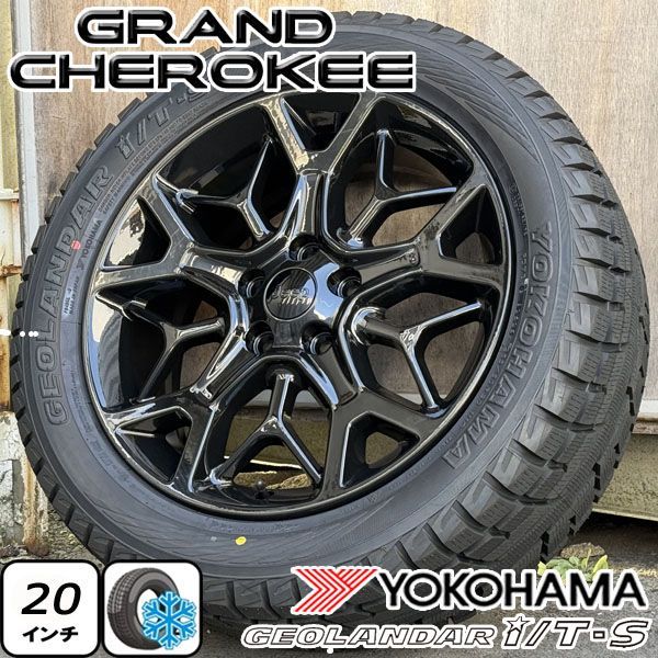 在庫ラス1 流通少 20インチ グランドチェロキー WL WK WH i T S 265 50 R 20 スタッドレス タイヤホイール 4本セット グラチェロ 8 J 56 127 5 H
