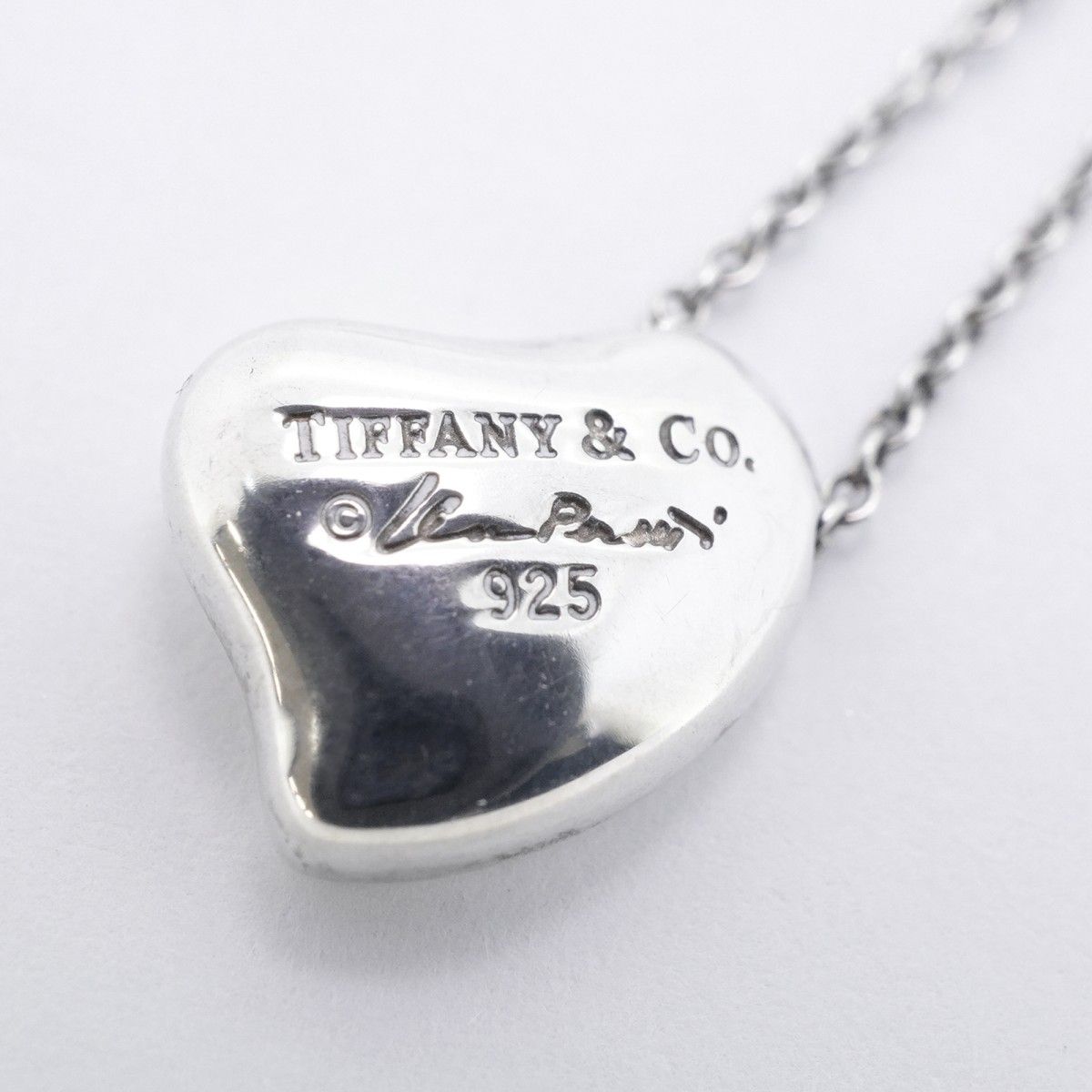 5job0651】ティファニー ネックレス フルハート シルバー925【中古