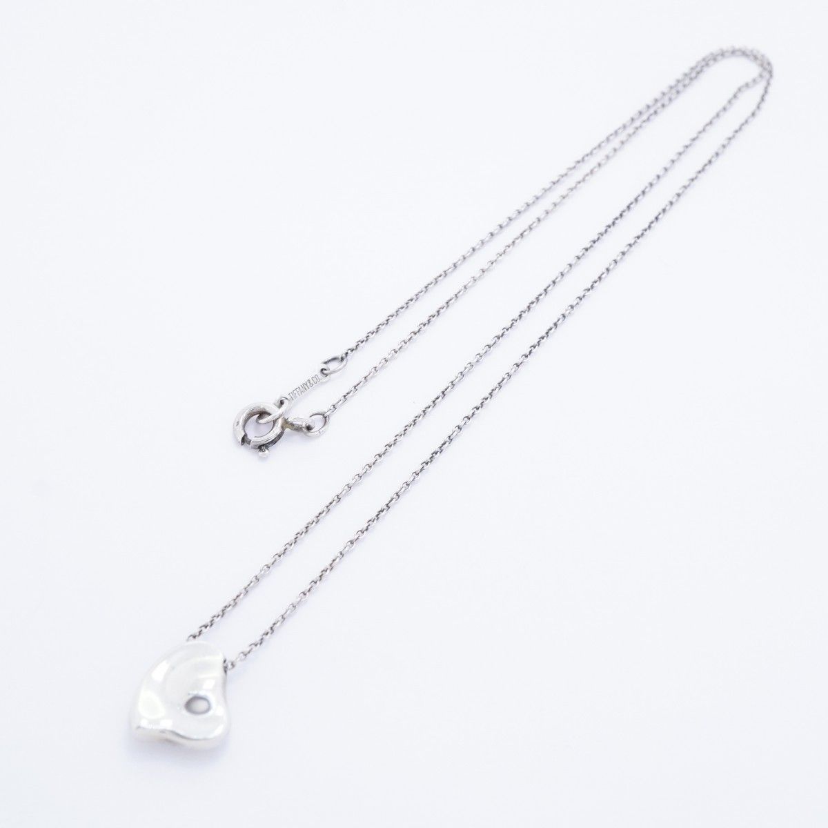 5job0651】ティファニー ネックレス フルハート シルバー925【中古