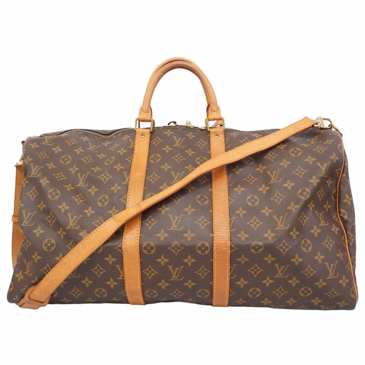 5 oe 6326 ルイヴィトン ボストンバッグ モノグラム キーポルバンドリエール55 M 41414 ブラウン メンズ レディース ユニセックス