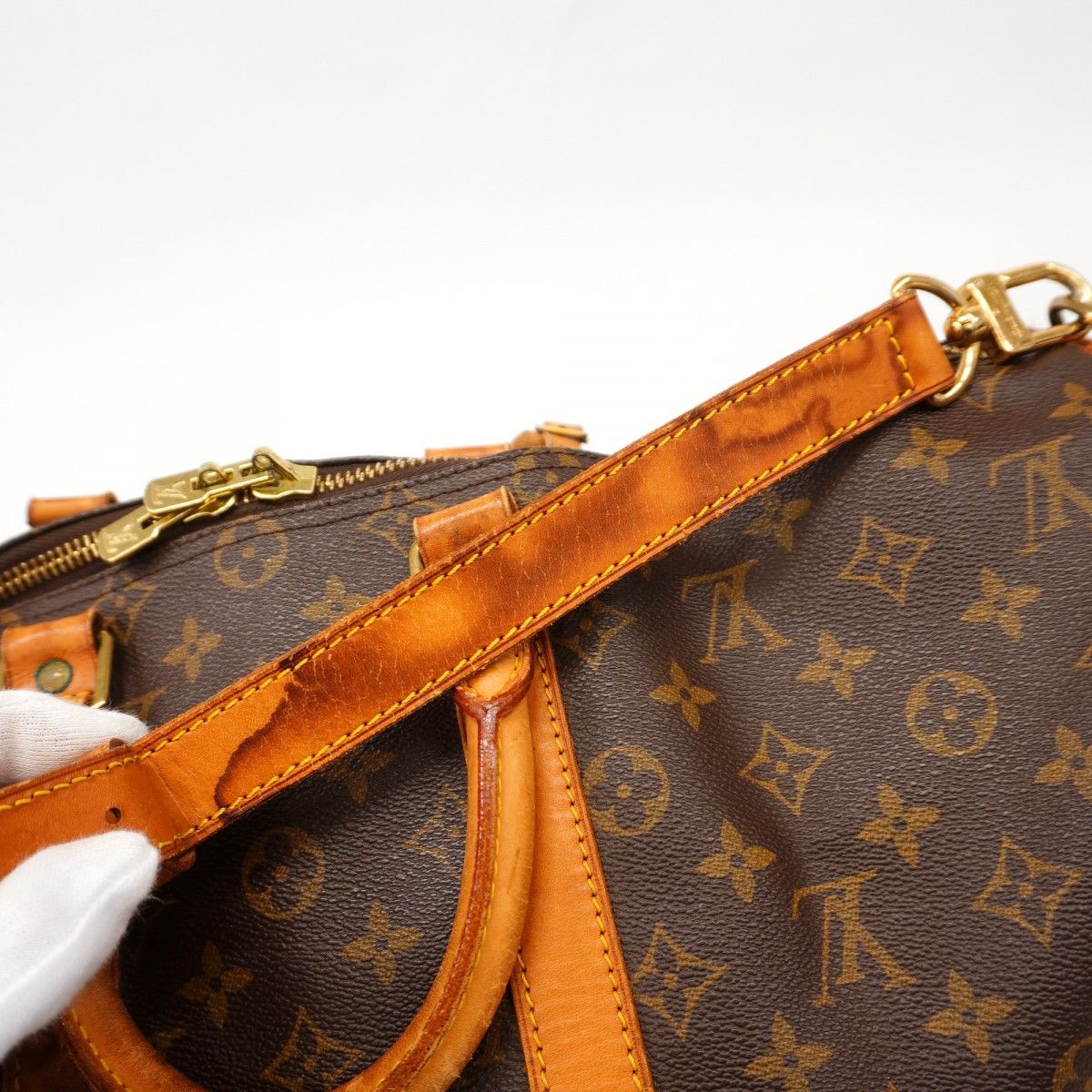 5of6398】ルイヴィトン ボストンバッグ モノグラム キーポルバンド