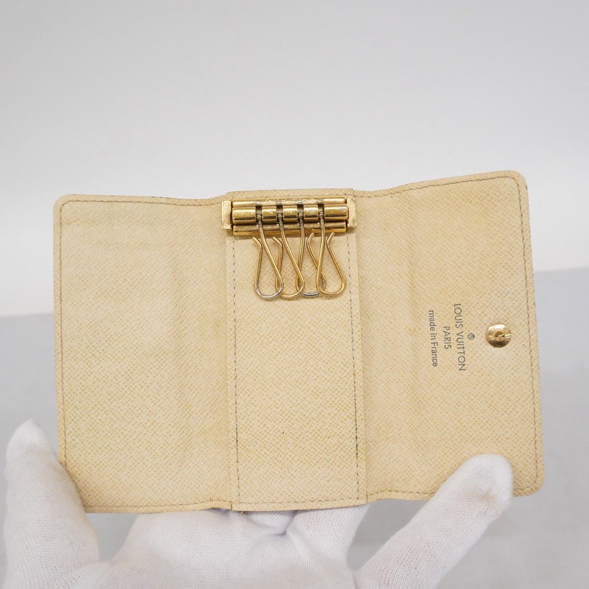 5of6394】ルイヴィトン キーケース ダミエ・アズール ミュルティクレ4