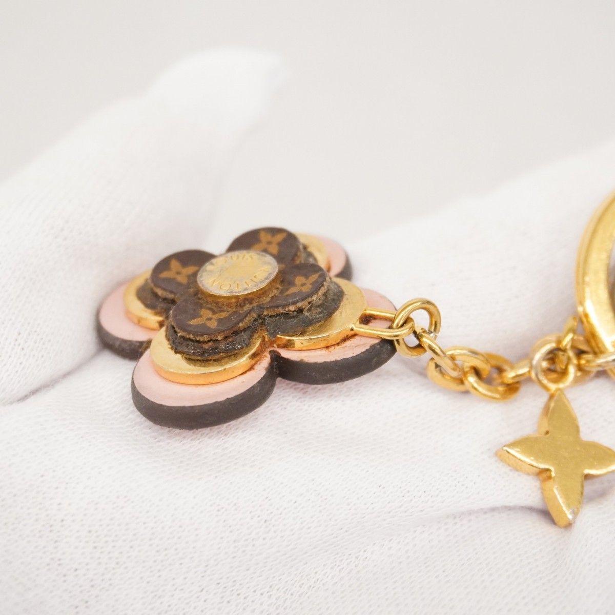 5of6412】ルイヴィトン キーホルダー モノグラム ポルトクレ