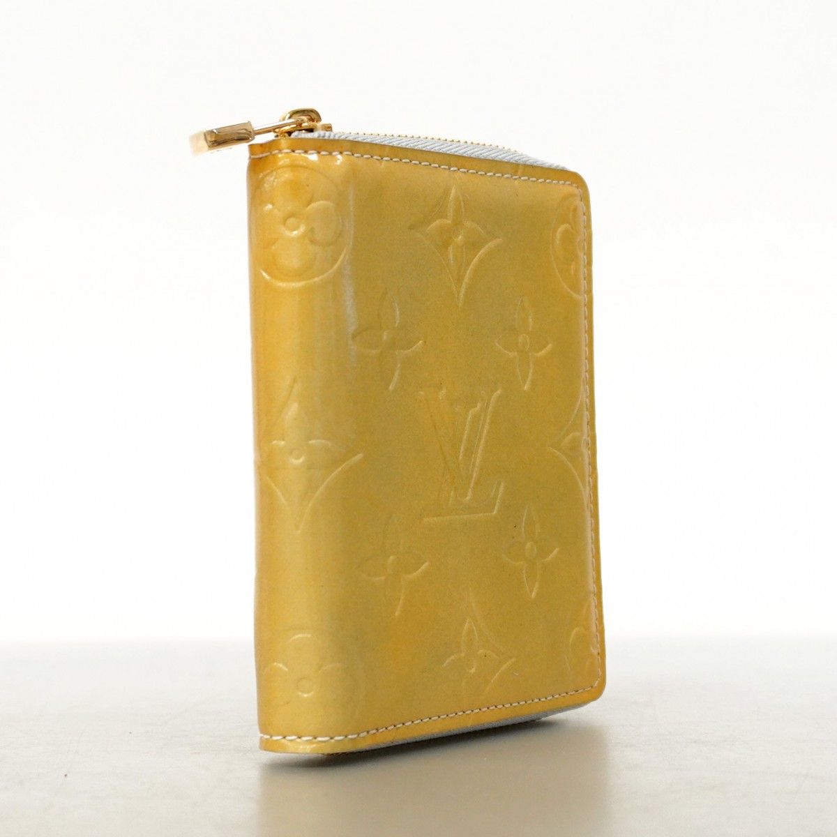 5of6420】ルイヴィトン 財布 ヴェルニ ブルーム M91044 グリ【中古