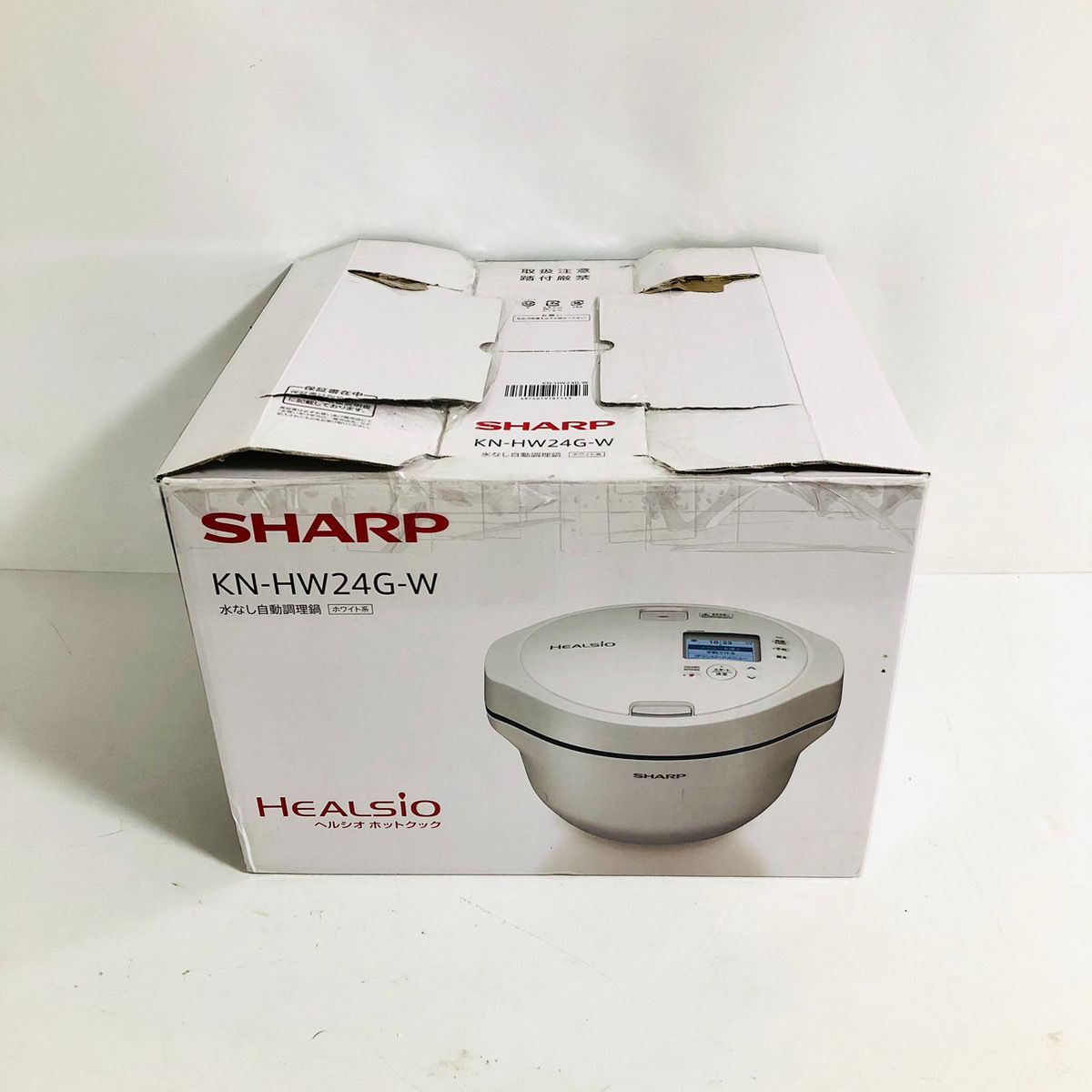 未使用♪ 完品♪ SHARP シャープ ヘルシオ ホットクック KN-HW24G-W