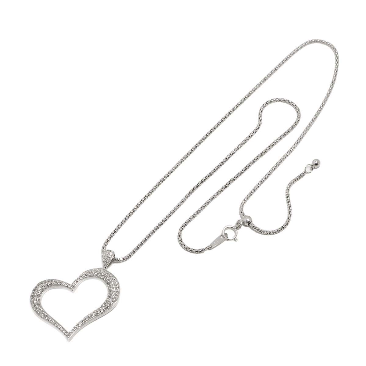 ダイヤ 1.00 ct ネックレス 49.5 cm K 18 WG ホワイトゴールド 750 Diamond Necklace