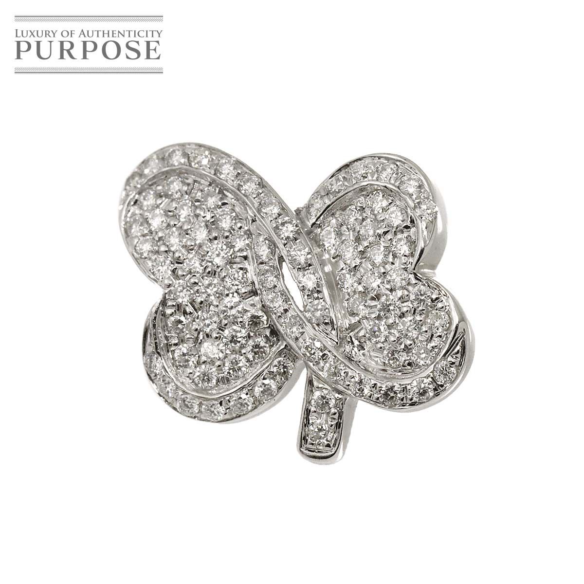 ダイヤ 0 40 ct ピアス K 18 WG ホワイトゴールド 750 片方のみ 片耳 Diamond Earring Pierced