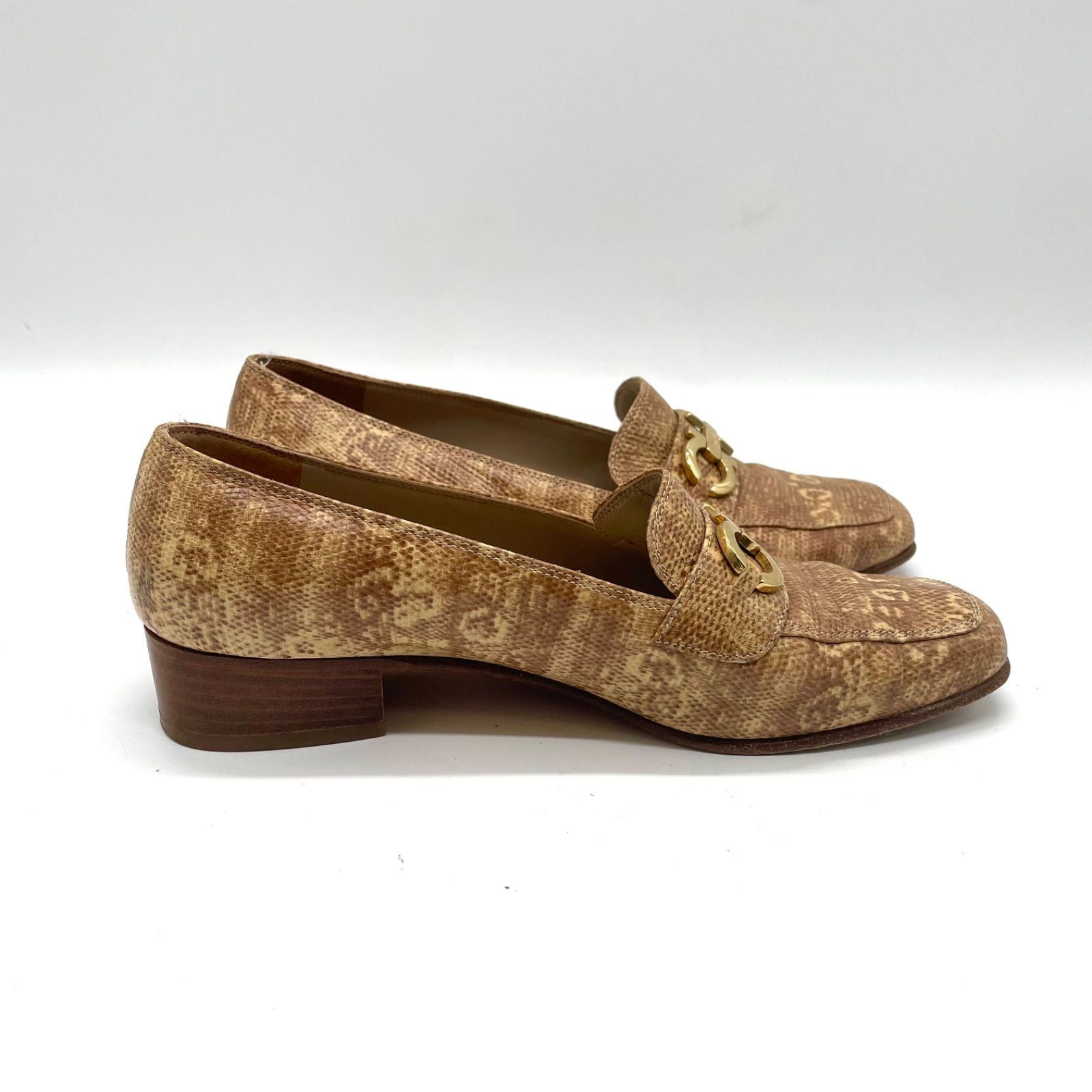 サルヴァトーレフェラガモ　ローファー　23cm　ガンチーニ　ブラウン Salvatore Ferragamo サルヴァトーレ フェラガモ ローファー