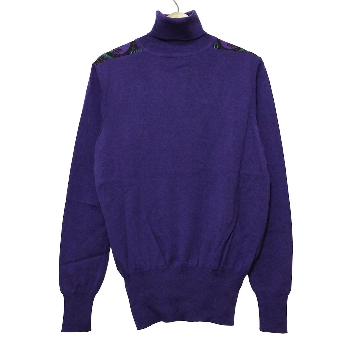 ETRO(エトロ) 長袖セーター サイズ48 XL レディース美品 - パープル×黒