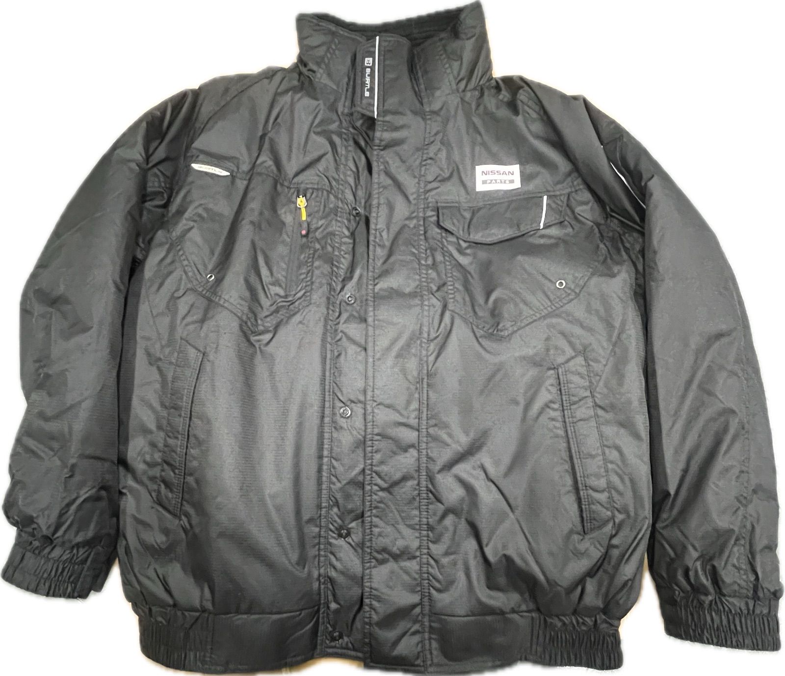 ◾️BURTLE バートル ワークジャケット LL ブラック Nissan Parts 刺繍入り 防寒 作業着 7210