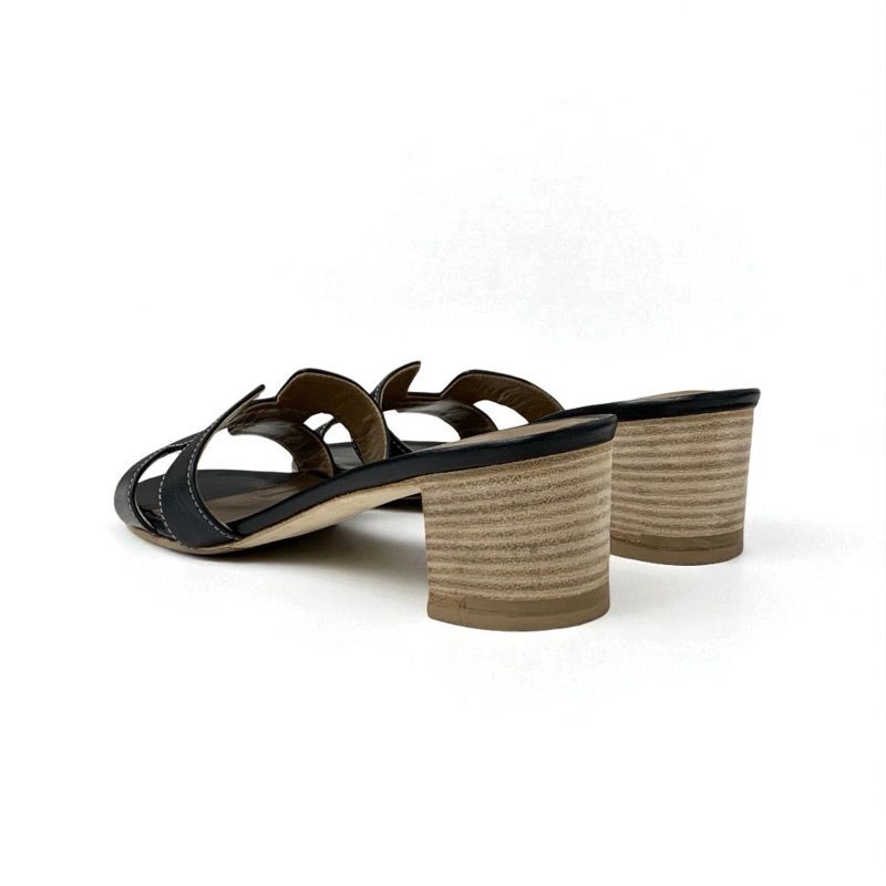 エルメス HERMES オアジス サンダル 靴 シューズ ブラック 黒 - メルカリ